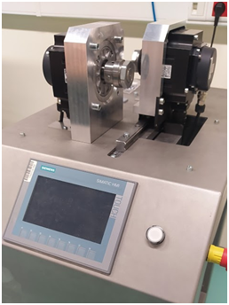 Rysunek 2 Autorska konstrukcja tribometru do badania tarcia tocznego