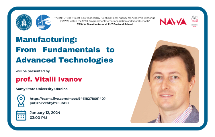 Wykład - Manufacturing: From Fundamentals to Advanced Technologies
